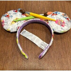 Disney Parks 2020 Ink & and Paint Minnie Mickey Mouse Ears Headband